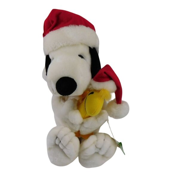 Peanuts Christmas Snoopy and Woodstock 18" Plush Applause Stuffed Animal - Picture 1 of 8